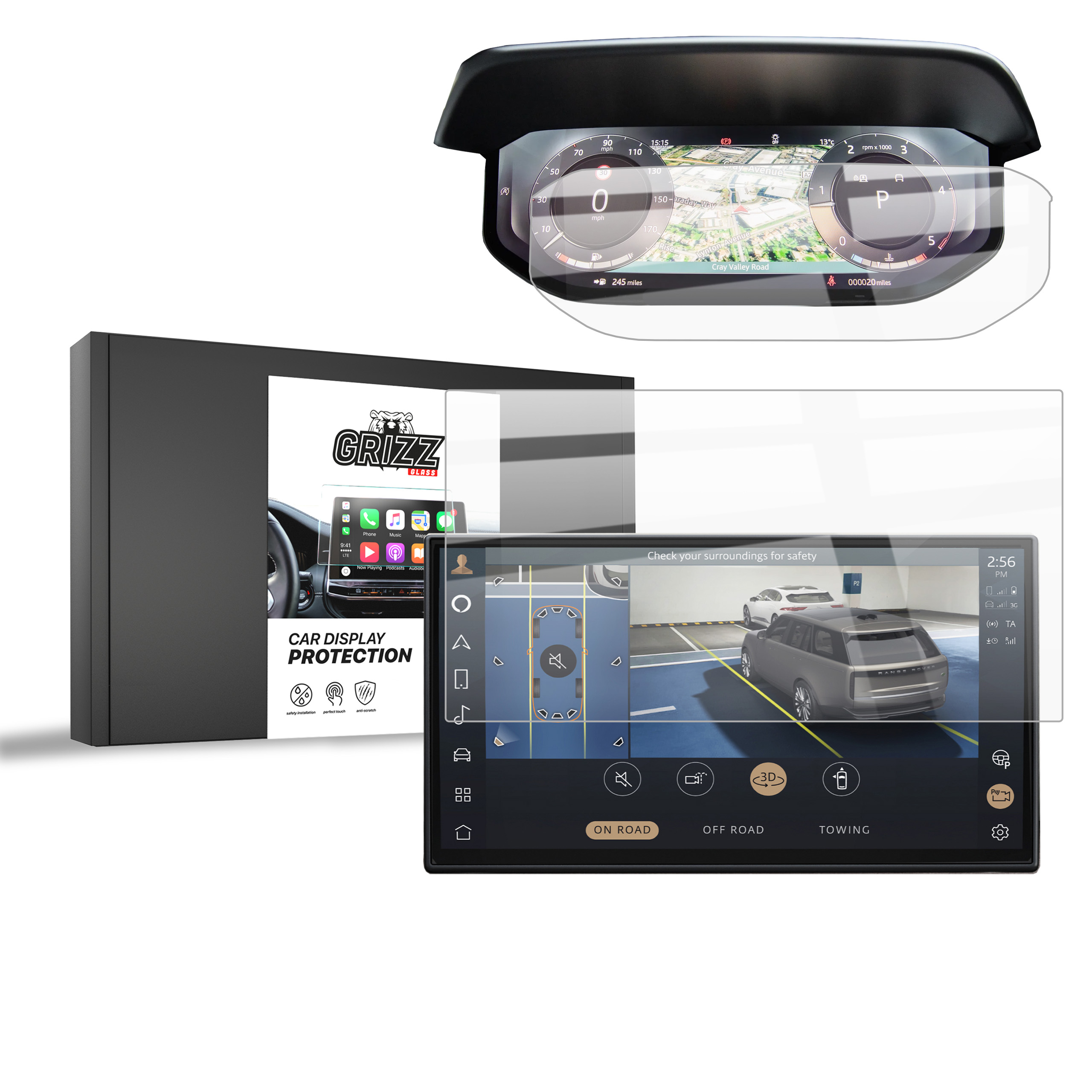 2w1 Folia Ceramiczna do Range Rover Sport 13,1" (2022-2024)