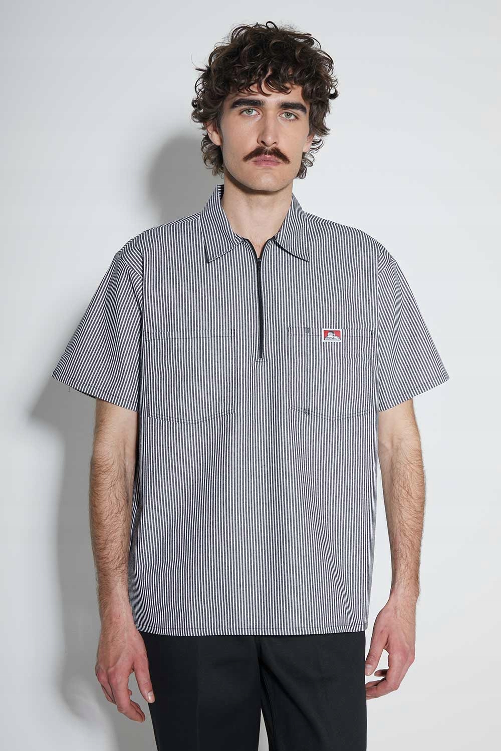 Košile Ben Davis Stripe 1/2 Zip