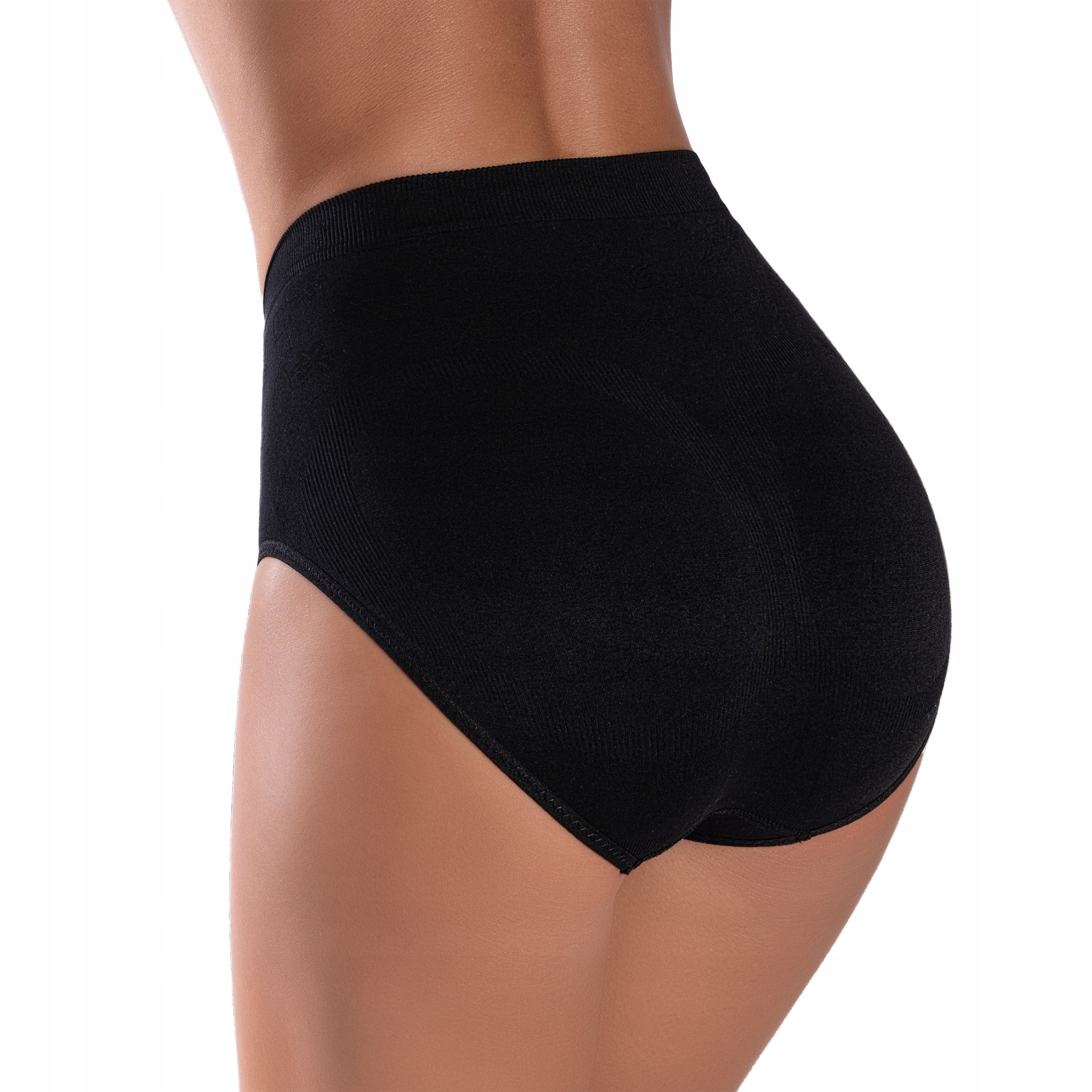 Majtki KORYGUJĄCE wyszczuplające WYSOKI STAN Kolor czarny