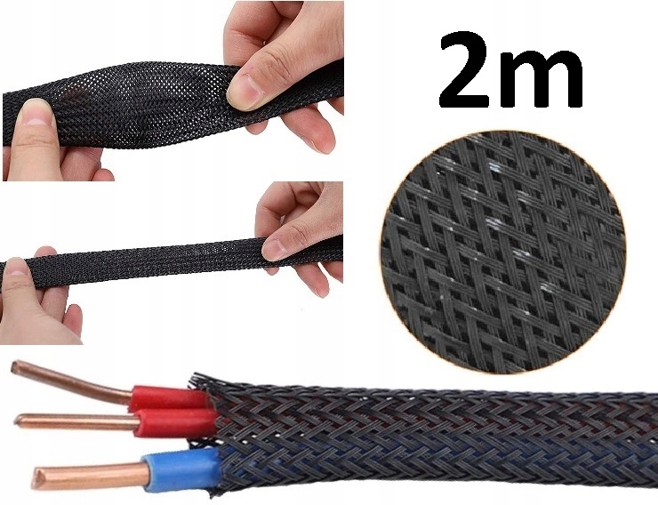 Oplot do Kabli Maskownica Organizer Osłona Rozciągliwa 8 mm - 24 mm 1mb
