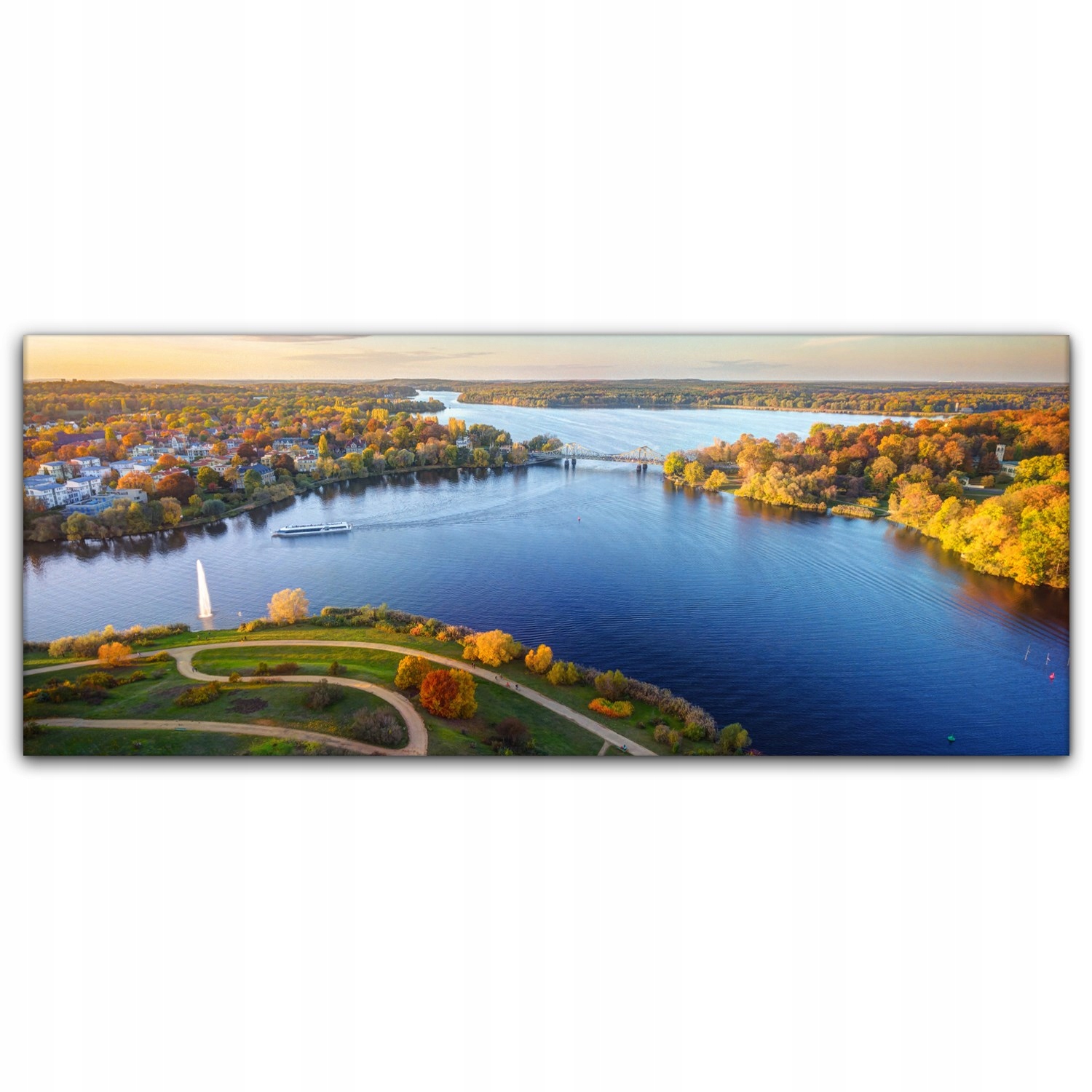 

Obraz płótno canvas 125x50 Rzeka Krajobraz Natura