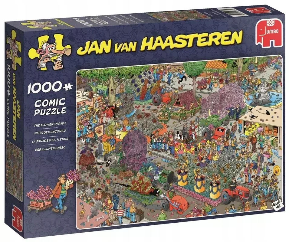 Puzzle 1000 el. Jumbo Parada Kwiatów Jan van Haasteren puzle układanka