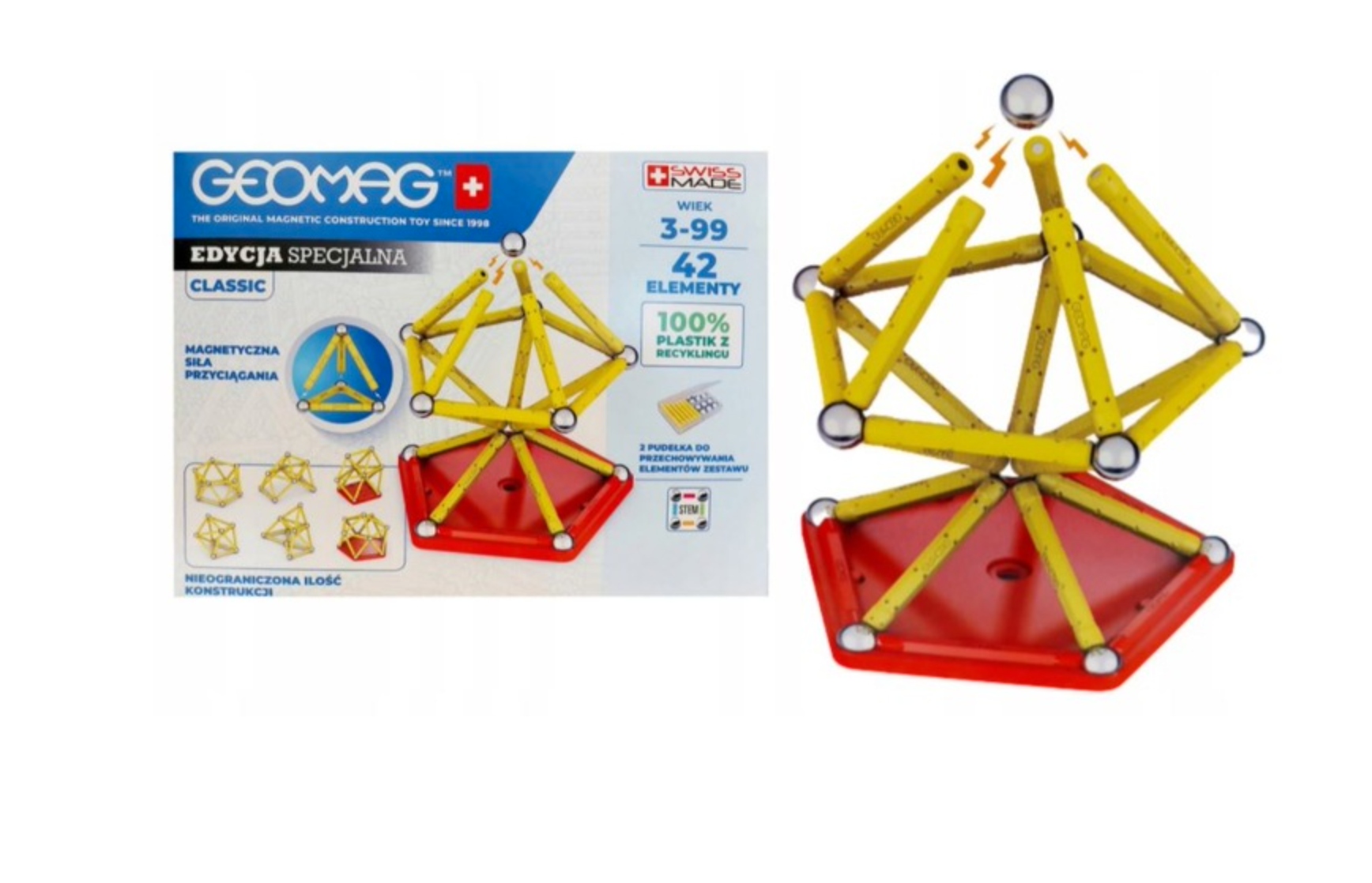 

Geomag Classic Klocki Magnetyczne 42 elementy 277