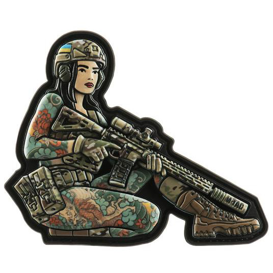 M-Tac Naszywka Tactical Girl 2 Yakuza Brunet Pvc