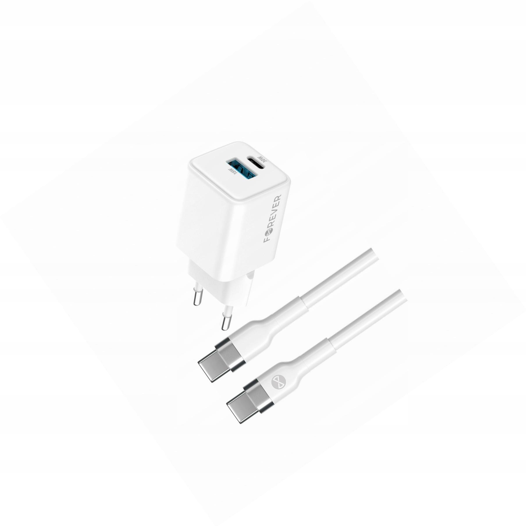Szybka ładowarka GaN 30W Usb i Usb-c z kablem do Samsung Galaxy S10e