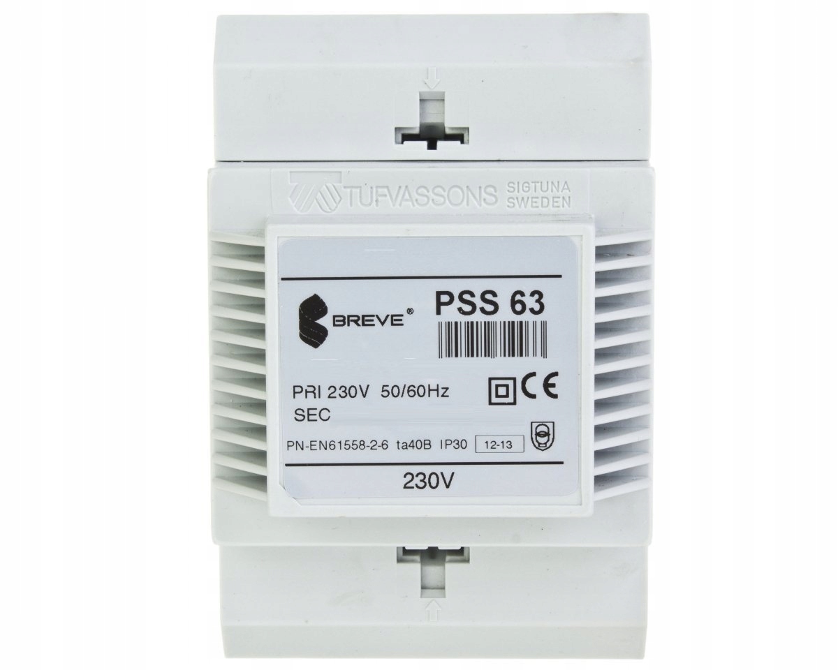 

Transformator 1-fazowy Pss 63VA 230/24V