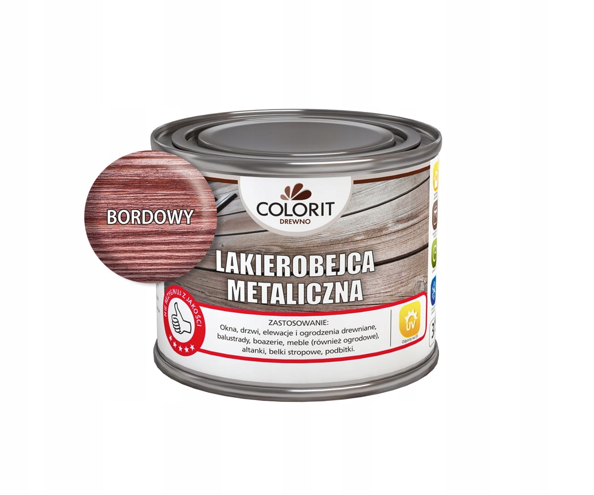 

Lakierobejca metaliczna Colorit 375ml bordowy