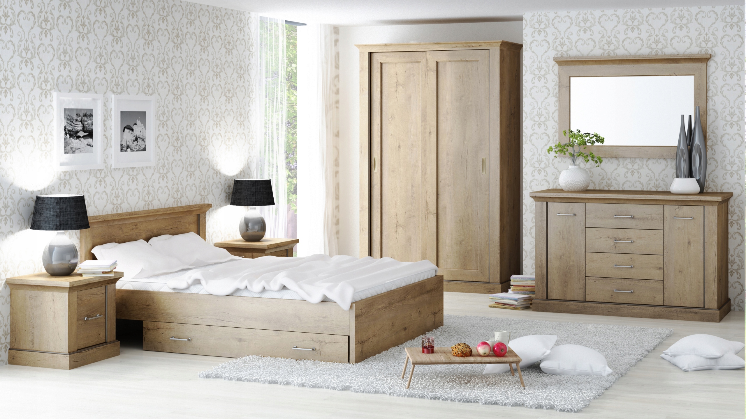 Witryna, komoda ANTICA A12- KRAFT ZŁOTY Typ stojąca