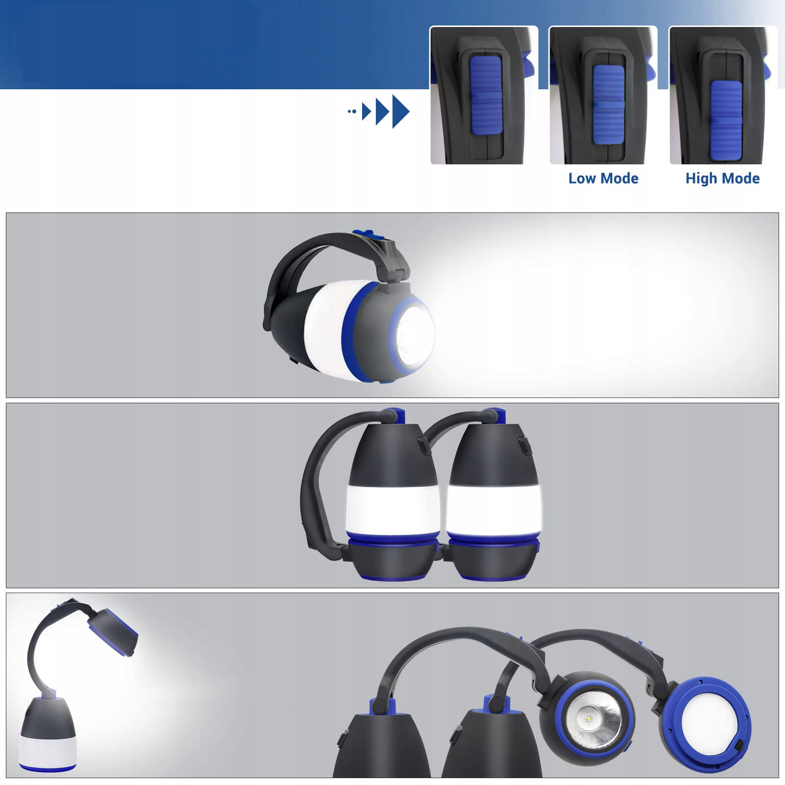 LATARNIA KEMPINGOWA LAMPA CAMPING POWERBANK 4w1 Marka inna marka