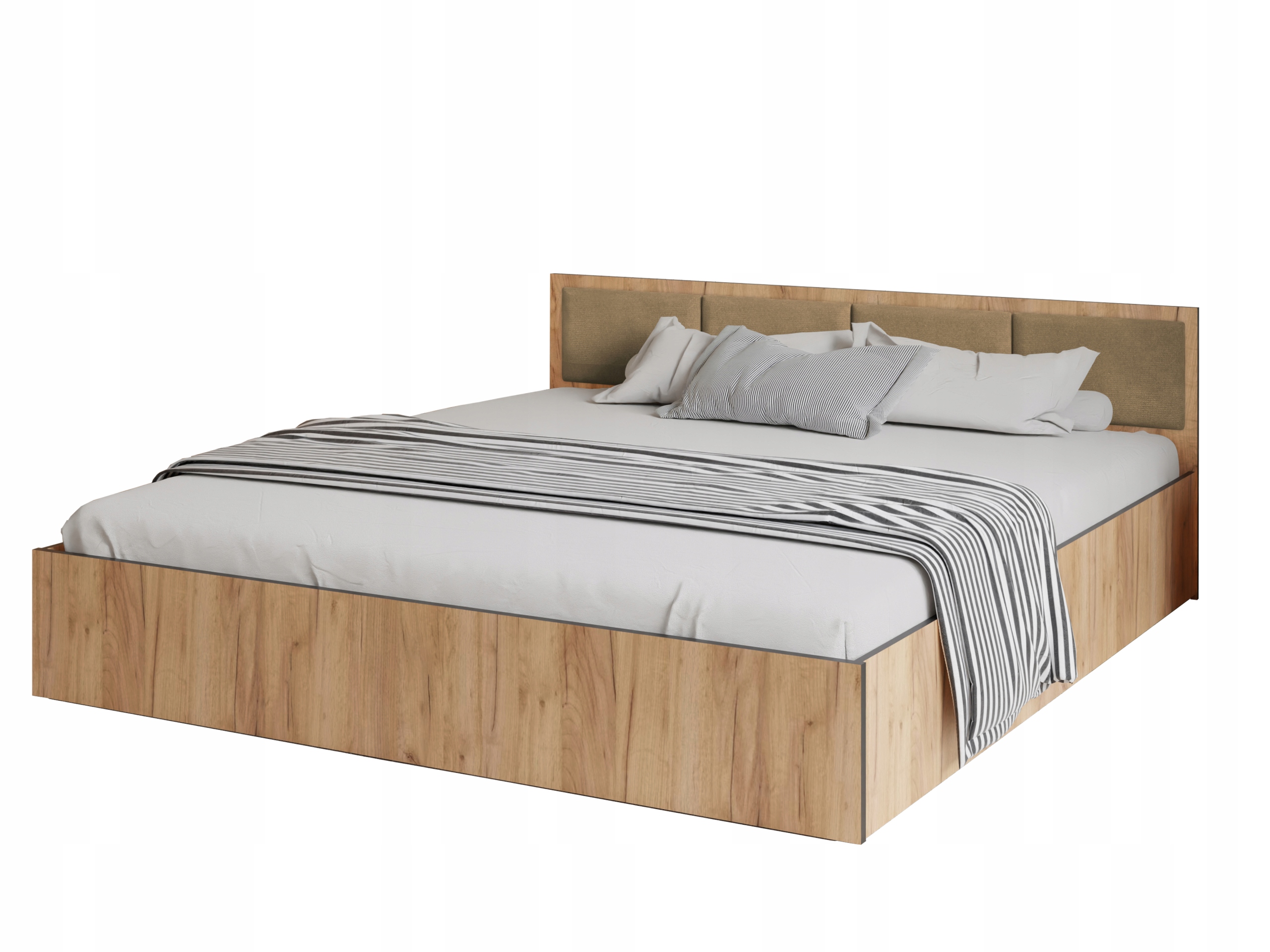 Lůžko Dior Costa 160 dub craft 1 x čtyřnásobný panel v béžové barvě
