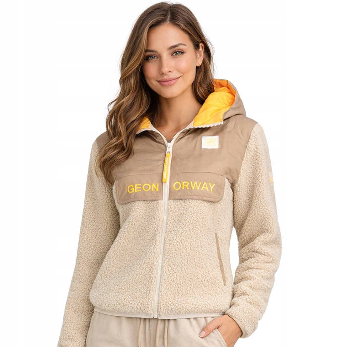 Mikina Geo Norway Upalood outdoorový fleece vhodný do hor pro každodenní nošení
