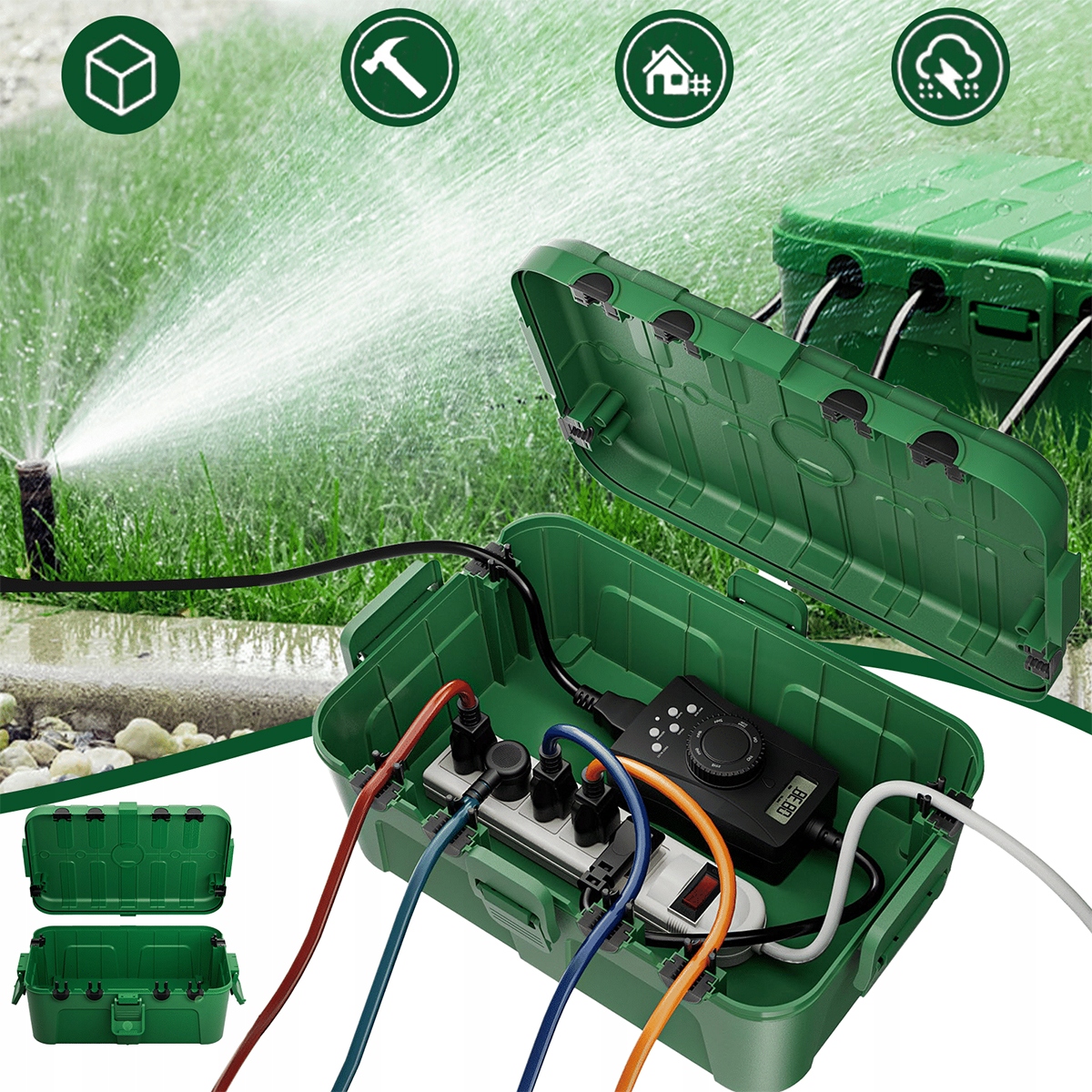 Ochranná schránka pro elektrické zásuvky, vodotěsná vnější schránka