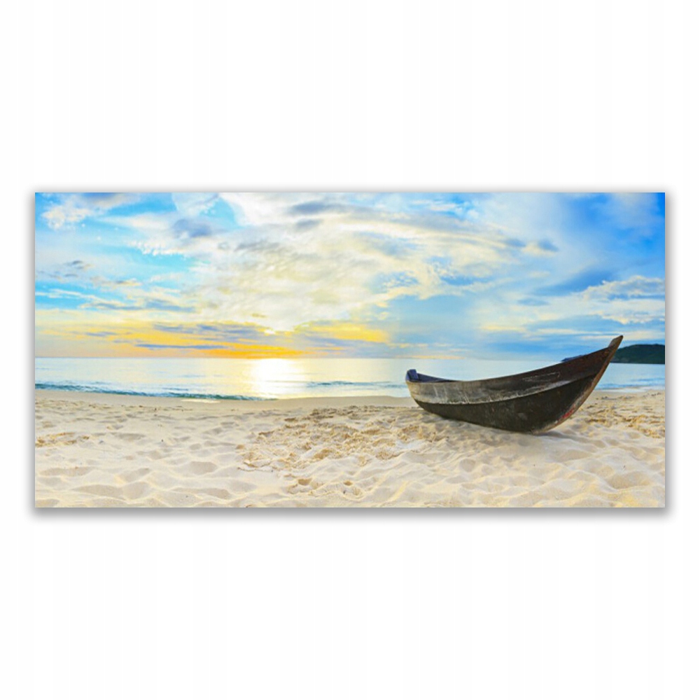 

Fotoobraz akryl na ścianę 120x60 Łódka Plaża Morze