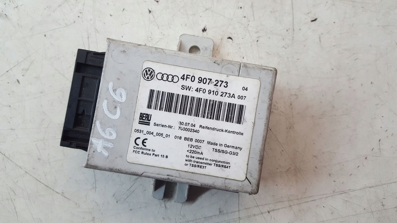 modulo sensore pressione pneumatici, gomme Audi A6 C6