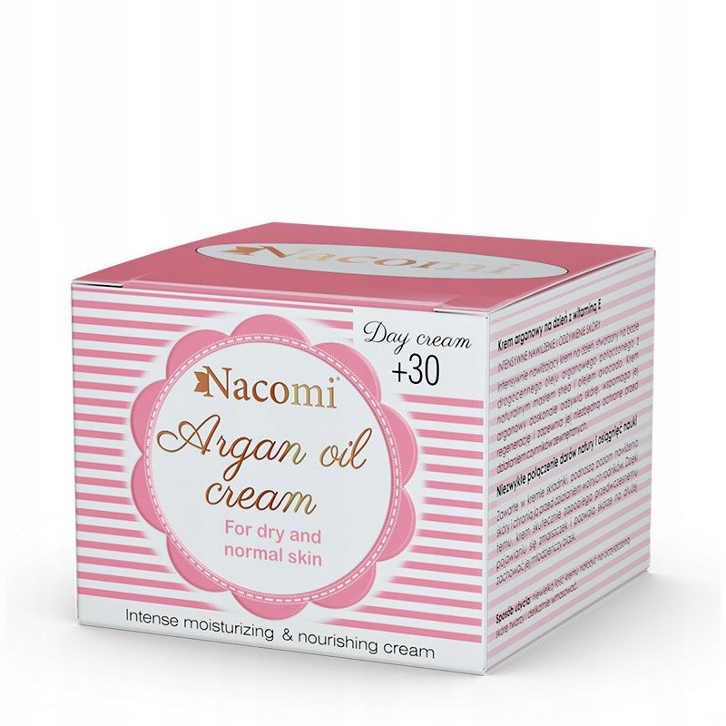 Nacomi Argan Oil Cream arganový krém pre suchú a normálnu pleť 30+ na