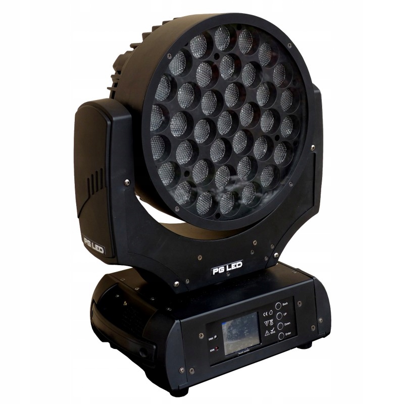 RUCHOMA GŁOWA WASH/BEAM 37X15W RGBW ZOOM 600+