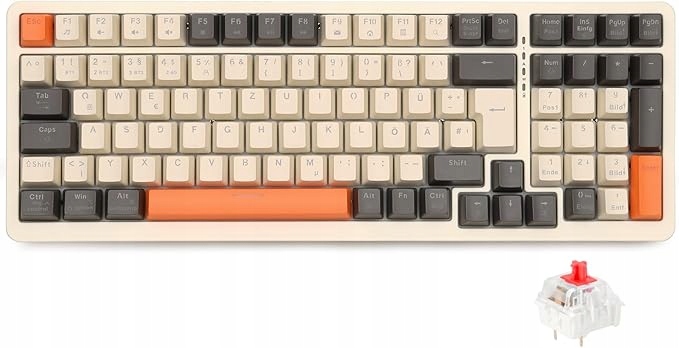 Klawiatura Dla Graczy Z Rgb Bluetooth Qwertz Rii Mechaniczna Gamingowa