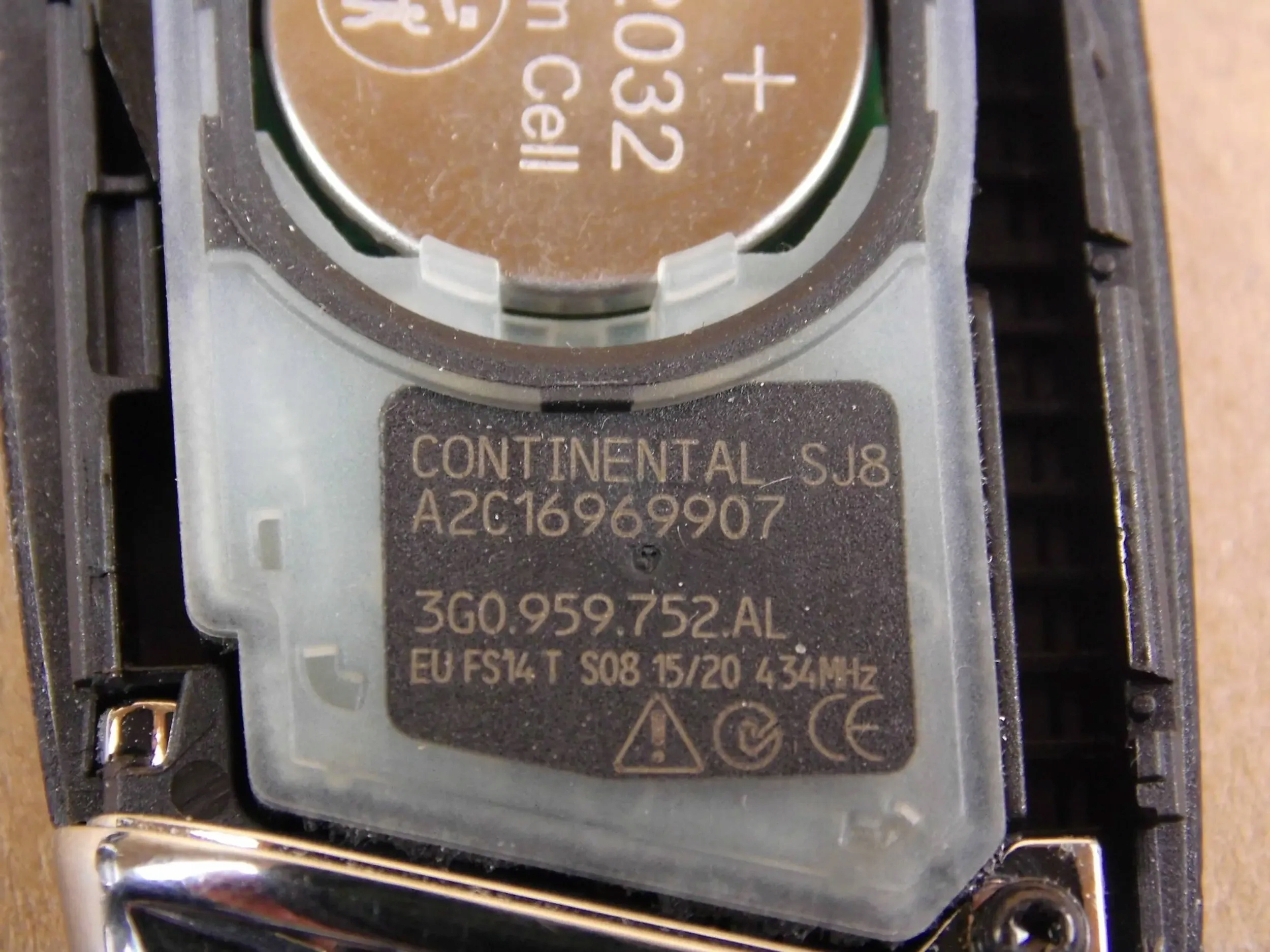 Volkswagen PASSAT B8 key pilot 3G0959752AL