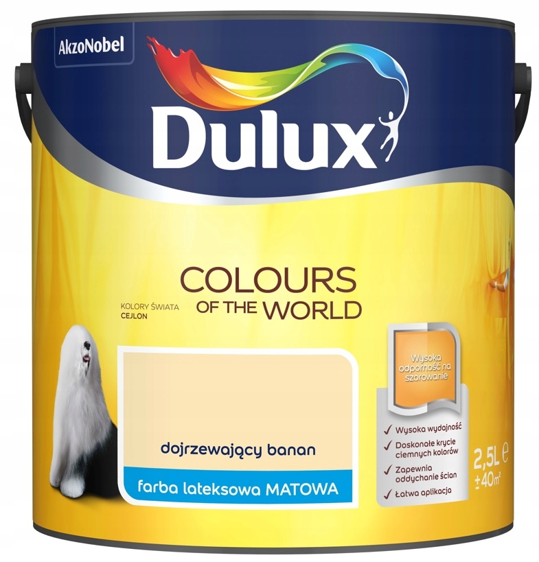 

Farba Dulux Świata- dojrzewający banan 2.5l