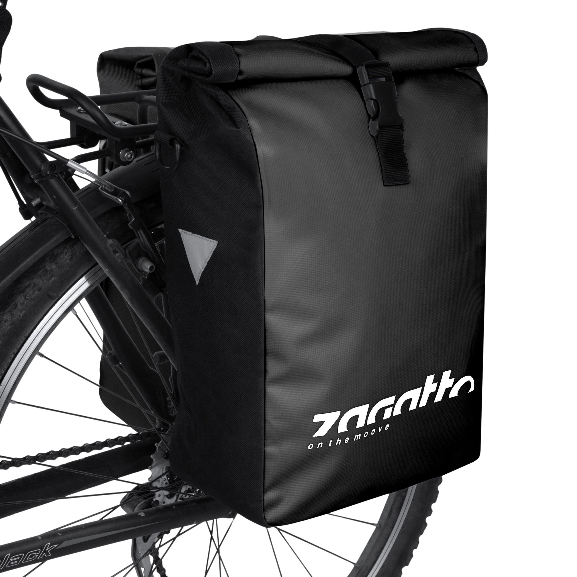 Zestaw 2x Sakwa rowerowa wodoodporna na bagażnik boczna tylna Zagatto