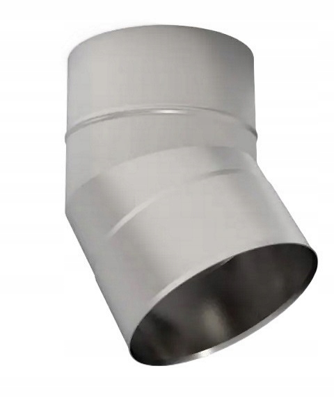 Ks koleno kyselinovzdorné nerezové 30 stupňů fi 140 mm 1,0 mm komínová vložka