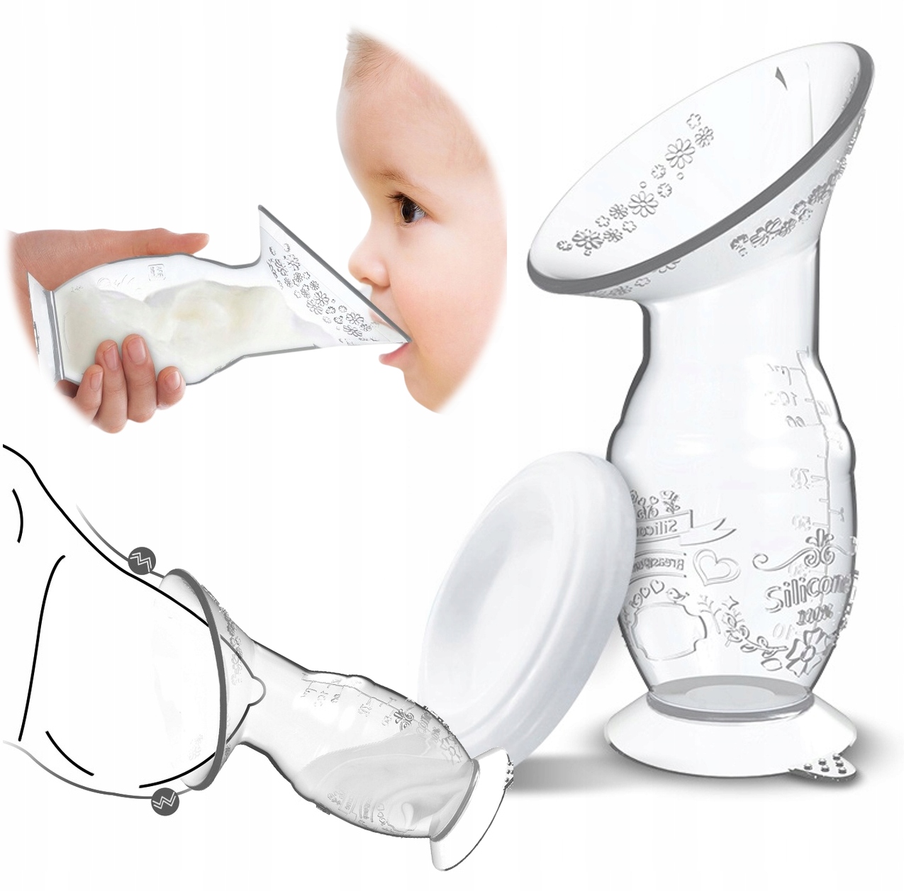 KOLEKTOR MLEKA POKARMU MAGICZNA BUTELKA SISIBABY