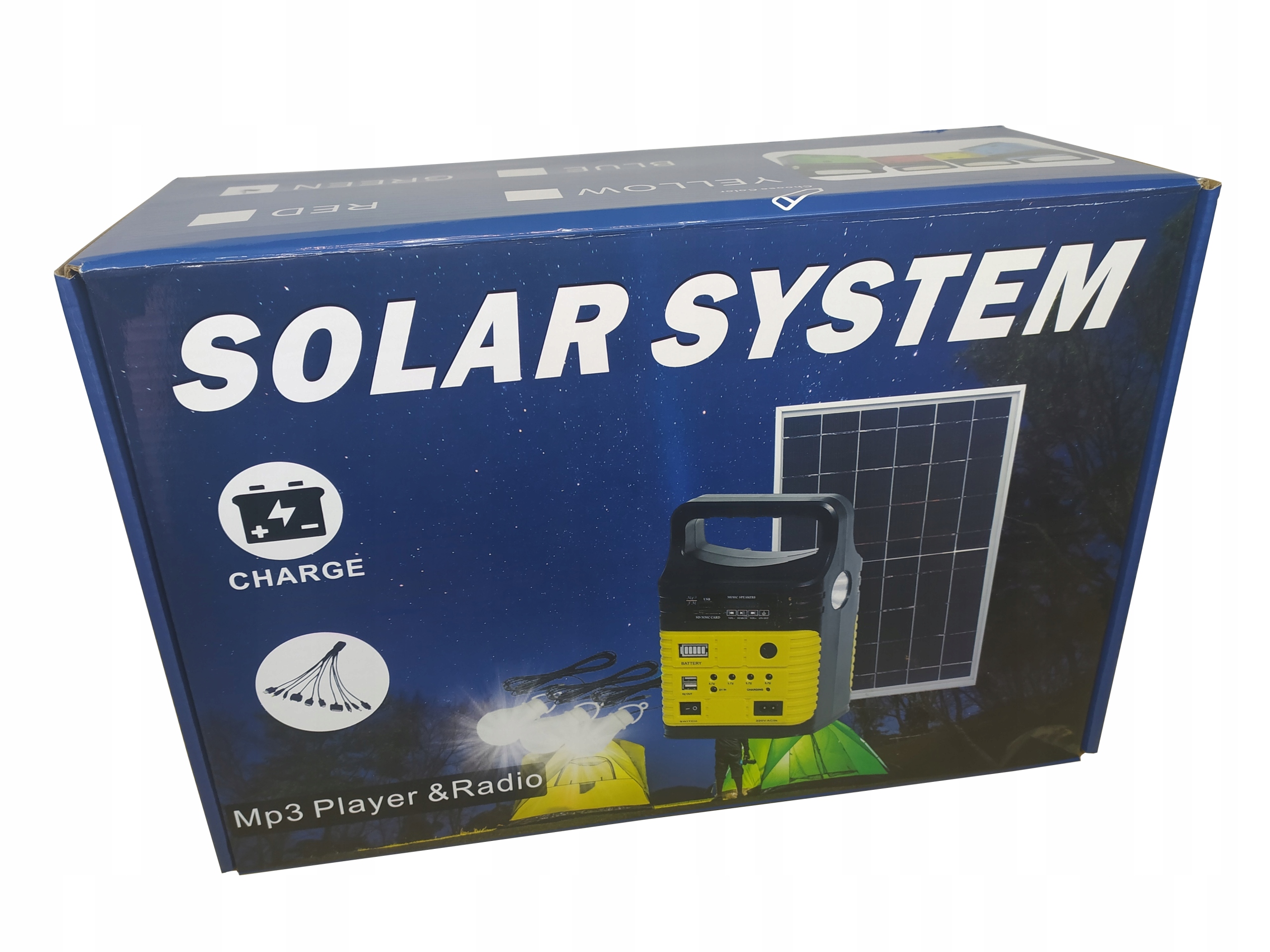 Портативний сонячний фотоелектричний комплект 3,7 В / 10 Вт Вага продукту з упаковкою 3,2 кг