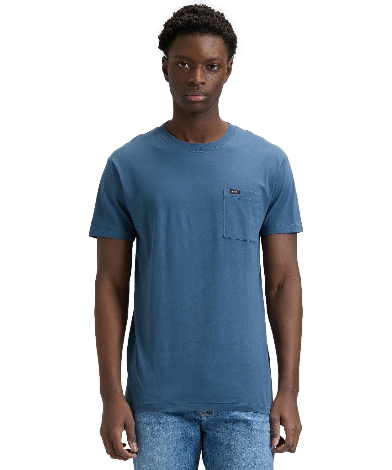 Tričko Lee Ultimate Pocket Tee 112376434 Academy Blue L