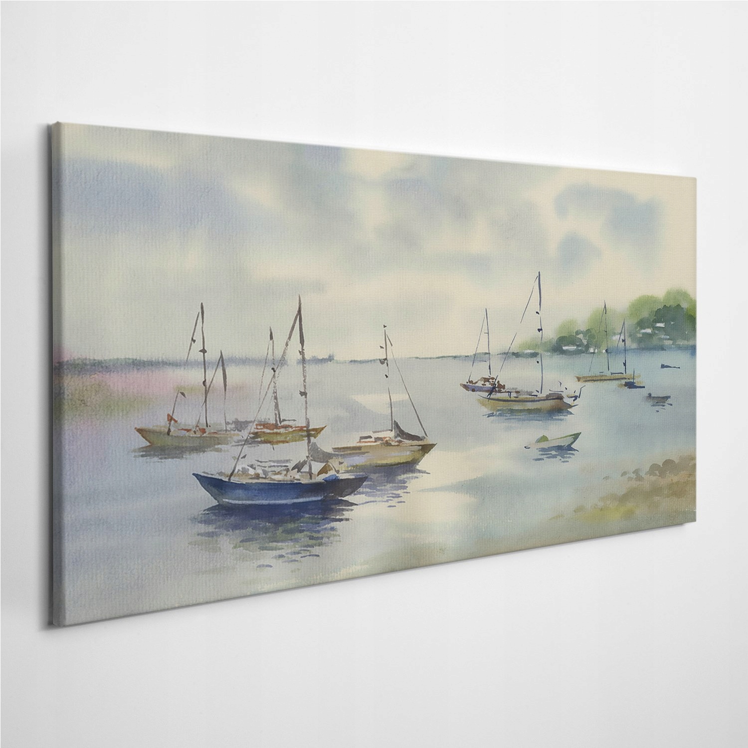 

Fotoobraz na ścianę Woda Krajobraz Łódka 100x50 cm