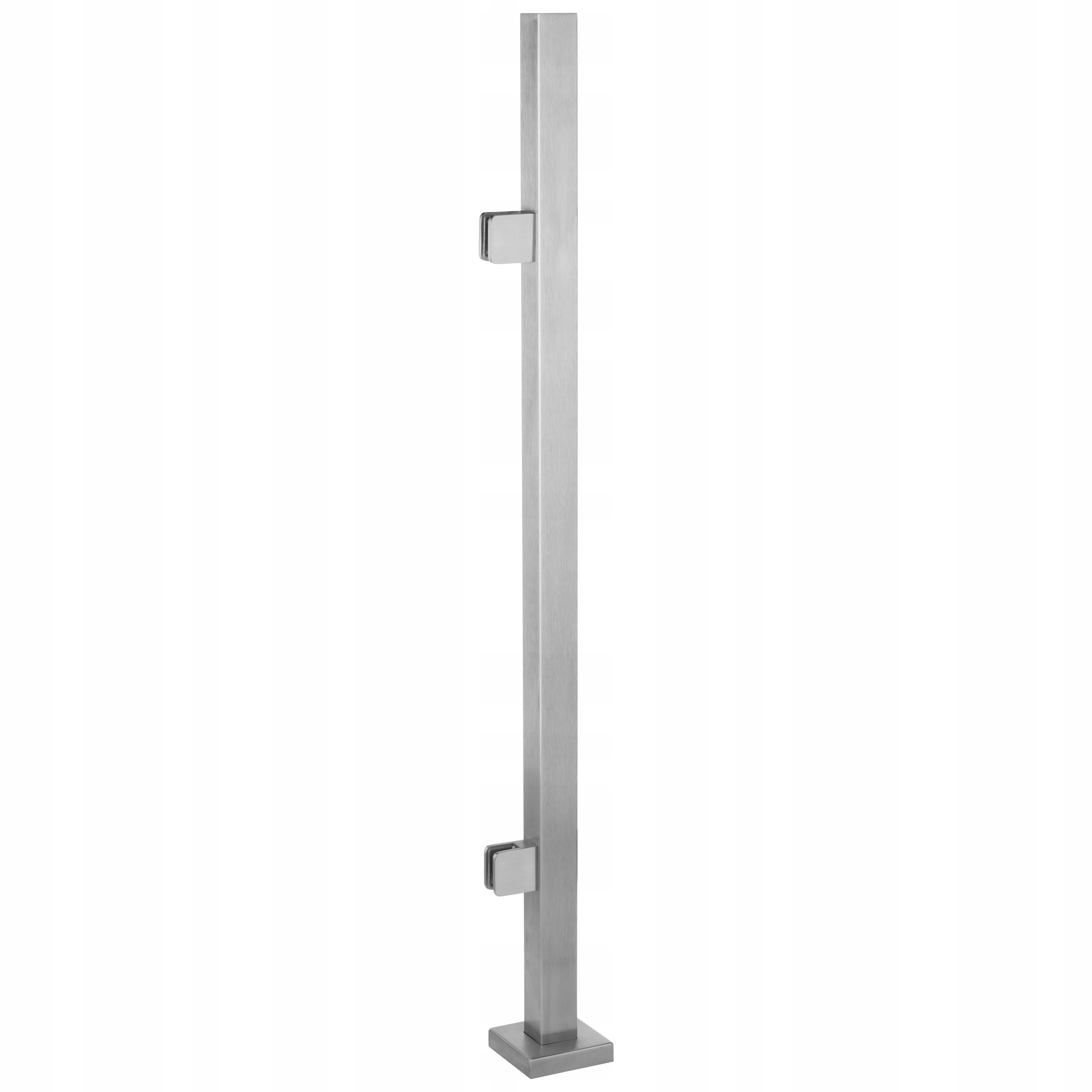Štartovací stĺpik 110 cm pre sklenené zábradlie 40x40 Satén 2 úchytky
