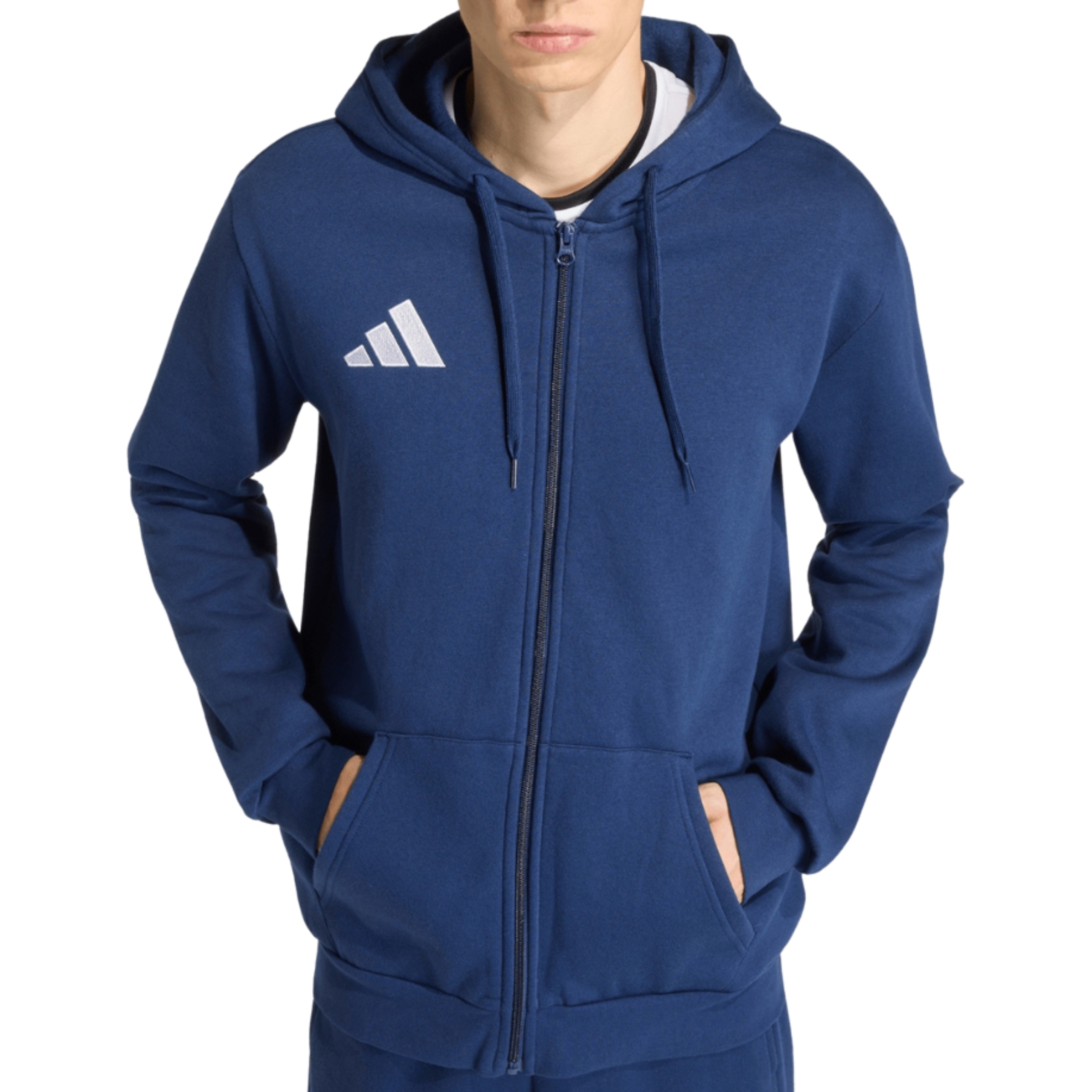 Adidas Pánská Mládežnická Bavlněná Rozepínací Mikina S Kapucí KF5946