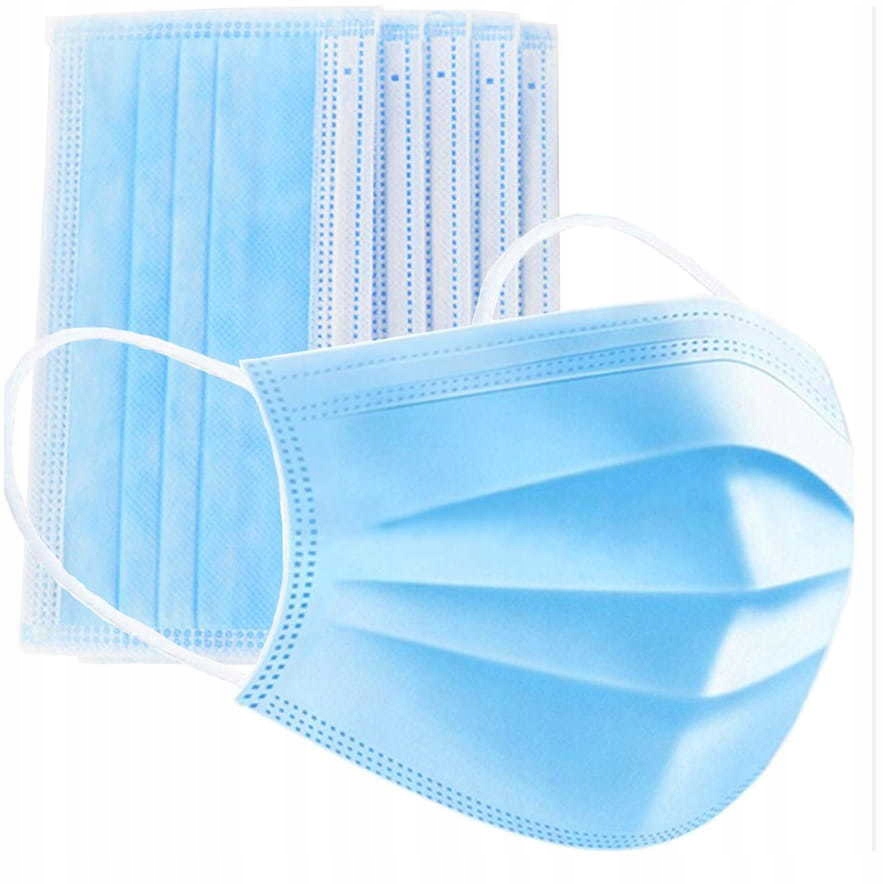 МАСКА МАСКА ЗАЩИТНАЯ 3 СЛОЙНЫЙ 50 ШТ. МАСКИ