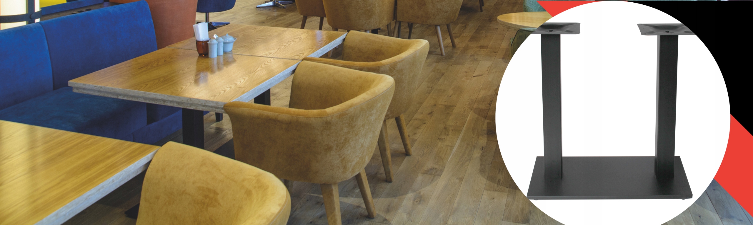 POSTUMENT DO STOŁU PODSTAWA NOGA METALOWA STOŁU STOLIKA LOFT PODWÓJNA A-184 Marka Bankietowo