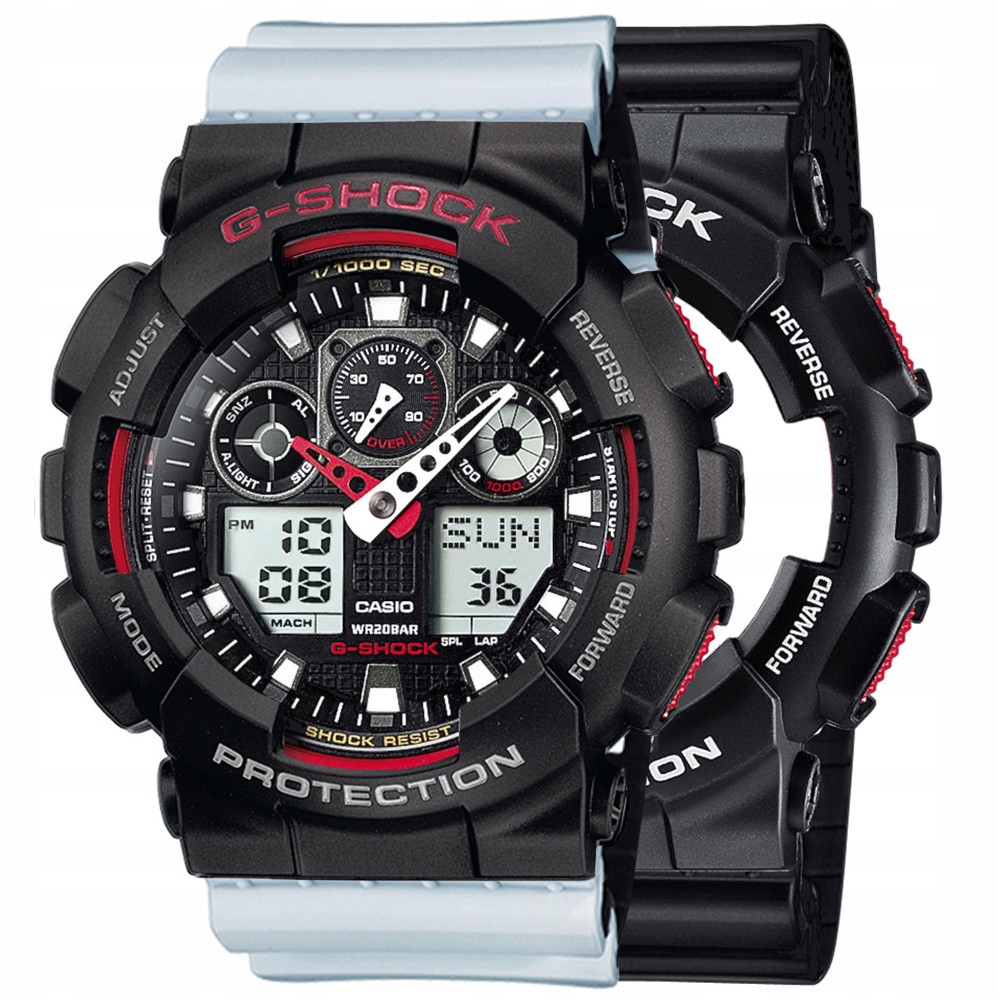 Hodinky Casio G-Shock Set GA-100-1A4ER Bezel 10378531 Pásek 10527469