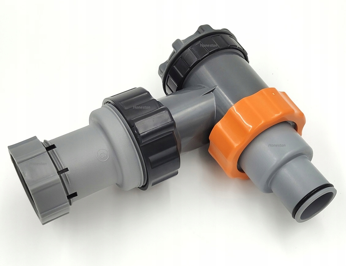 Sada pro montáž kohoutku ventilu do bazénů s přípojkou a hadicemi o průměru 32 mm