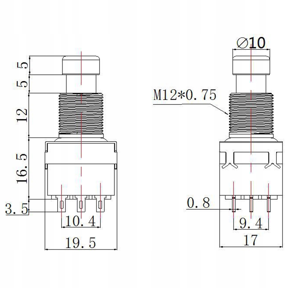 Przełącznik nożny Amp Guitar The Switch 3pdt Stomp Marka inna marka