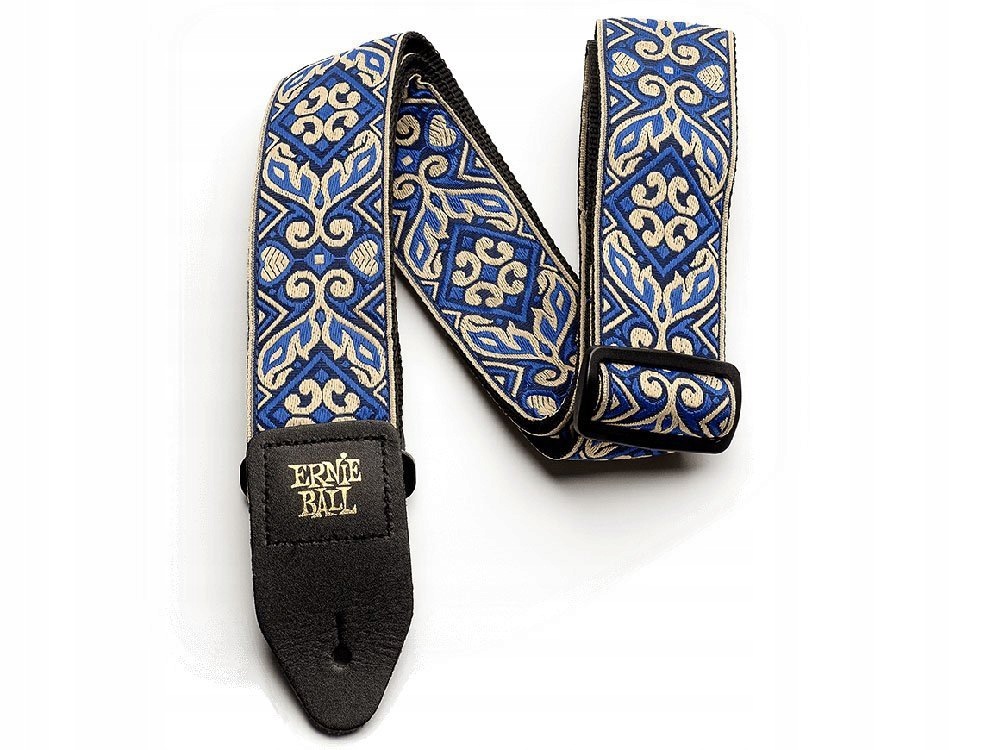 Pasek gitarowy Ernie Ball Tribal Blue Jacquard
