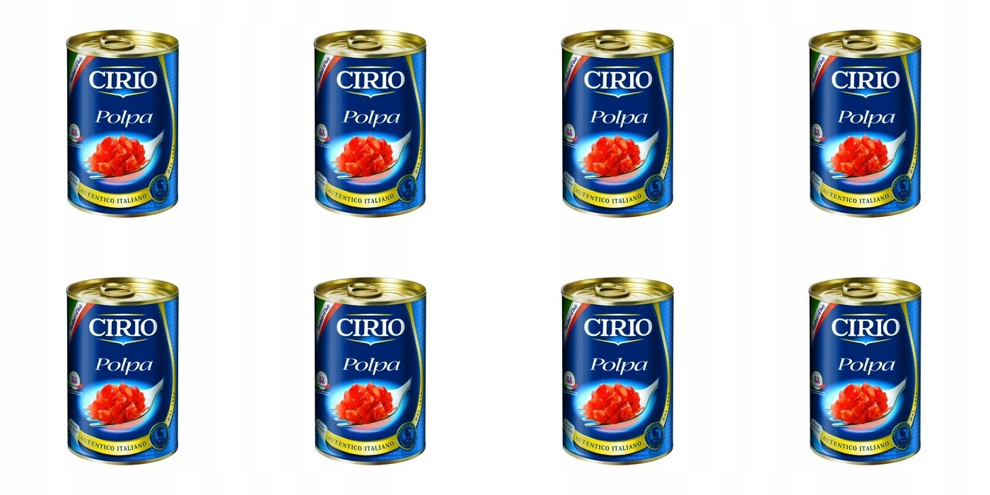 Levně 8 x 400 g Cirio polpa rajčata v kusech