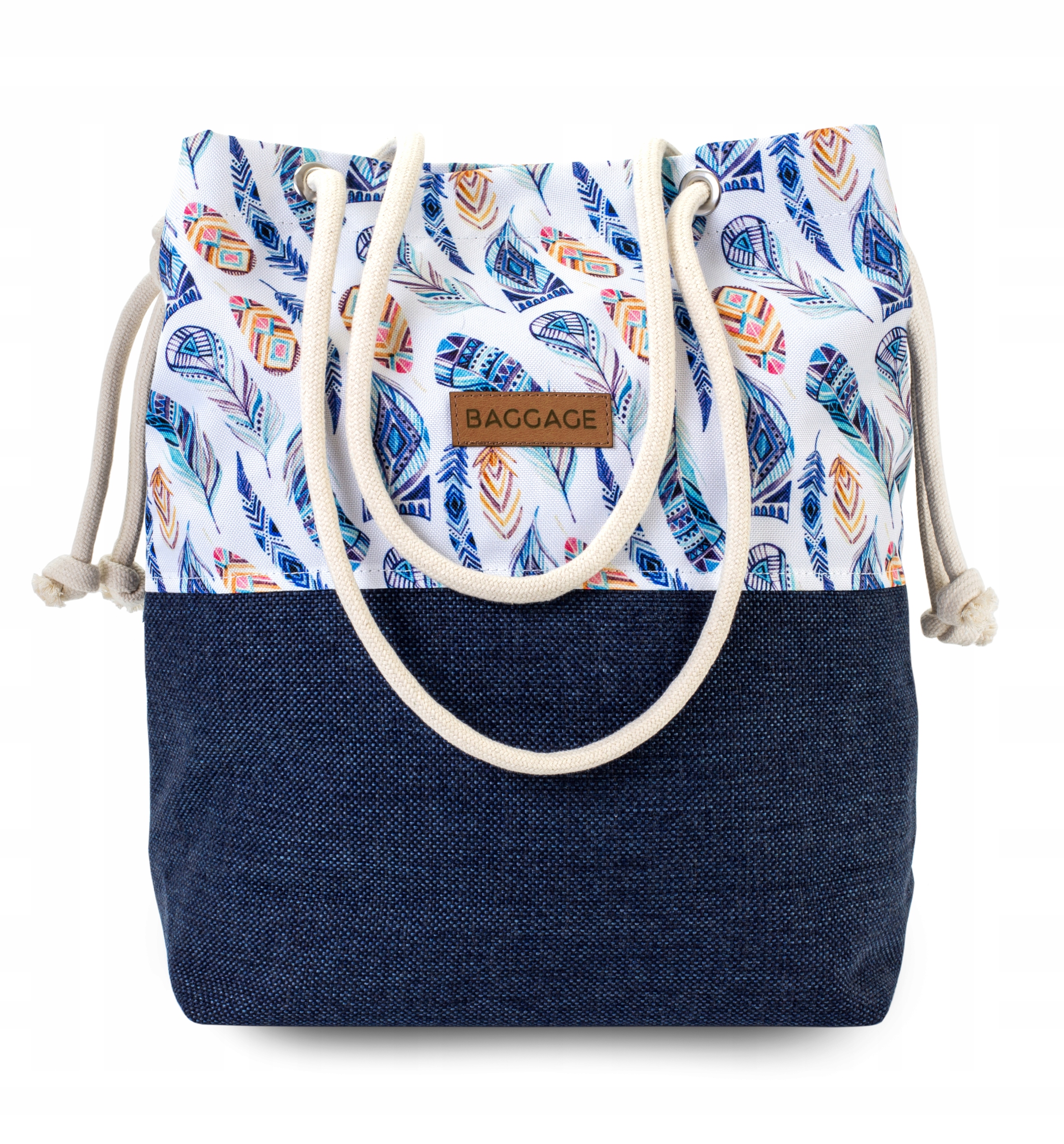 TOREBKA DAMSKA WOREK SHOPPER TORBA KWIATY BAGGAGE Płeć kobieta