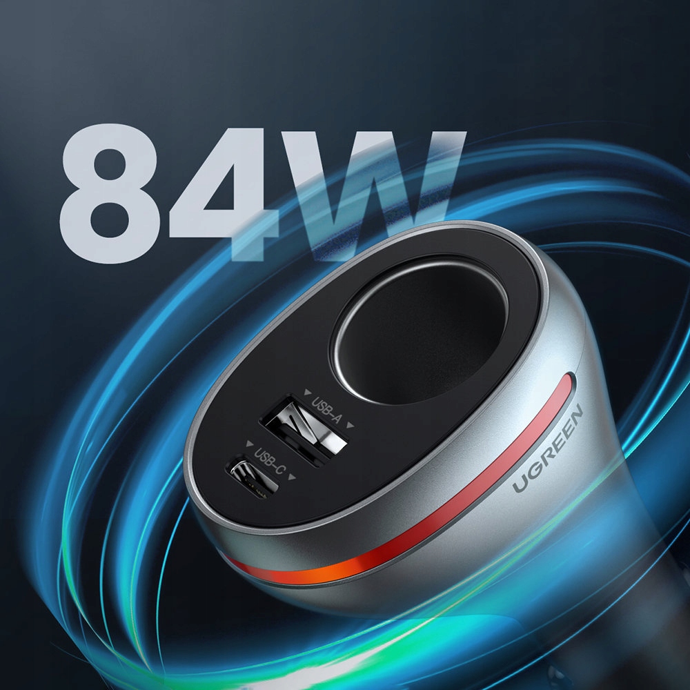 Ugreen ładowarka samochodowa USB-C USB QC PD 24W Stan opakowania oryginalne