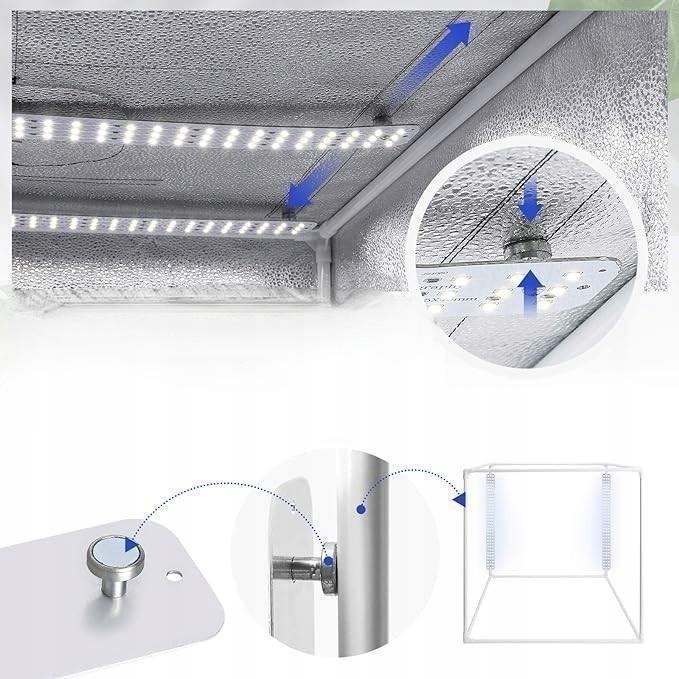 Namiot Bezcieniowy 60x60 LED CRI95+ Przenośne Studio Fotografii Produktowej Kod producenta Namiot Bezcieniowy 60x60 LED 5500K Yorbay