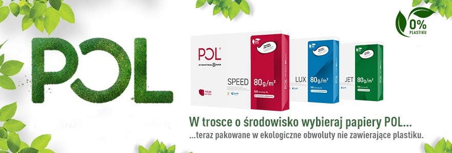 PAPIER KSERO BIUROWY A4 80G KARTON 5 RYZ 2500 STRON POLSPEED Gramatura papieru 80g