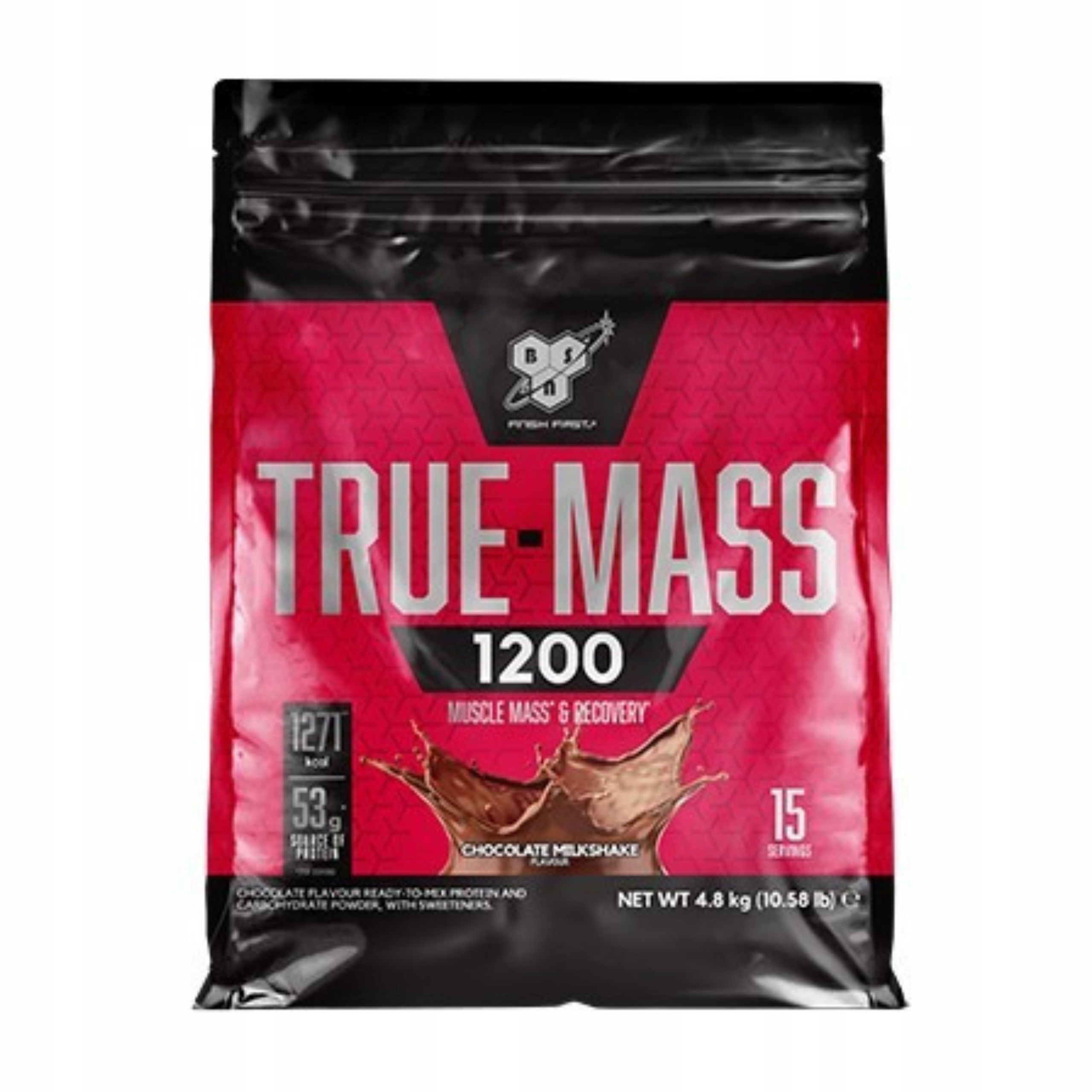 Gainer Bsn True Mass 1200 4800 g Bílkoviny Sacharidy Hmotnost Čokoláda Síla