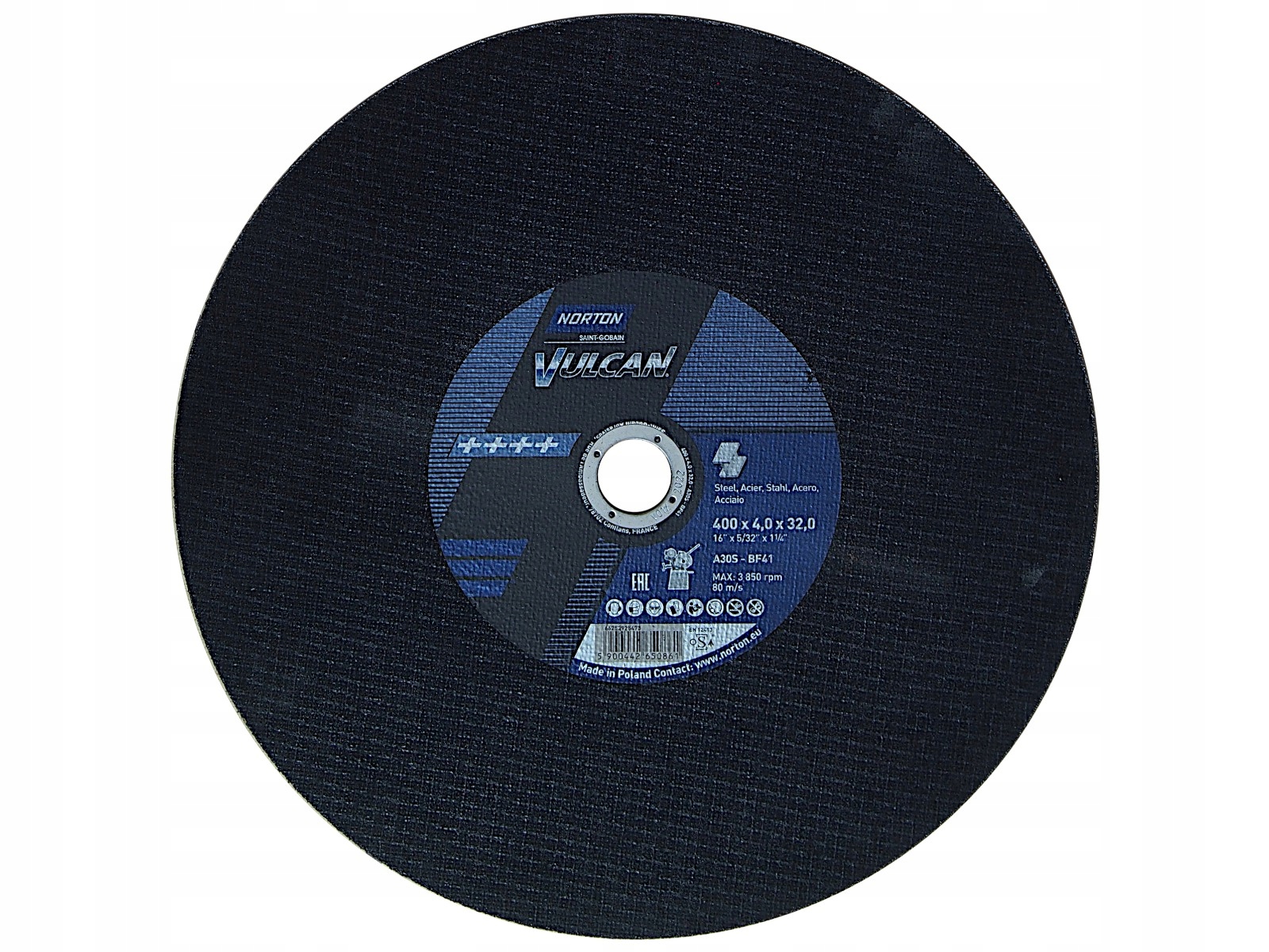 Ściernica T41 400x4,0x32,0 Metal Norton Vulcan