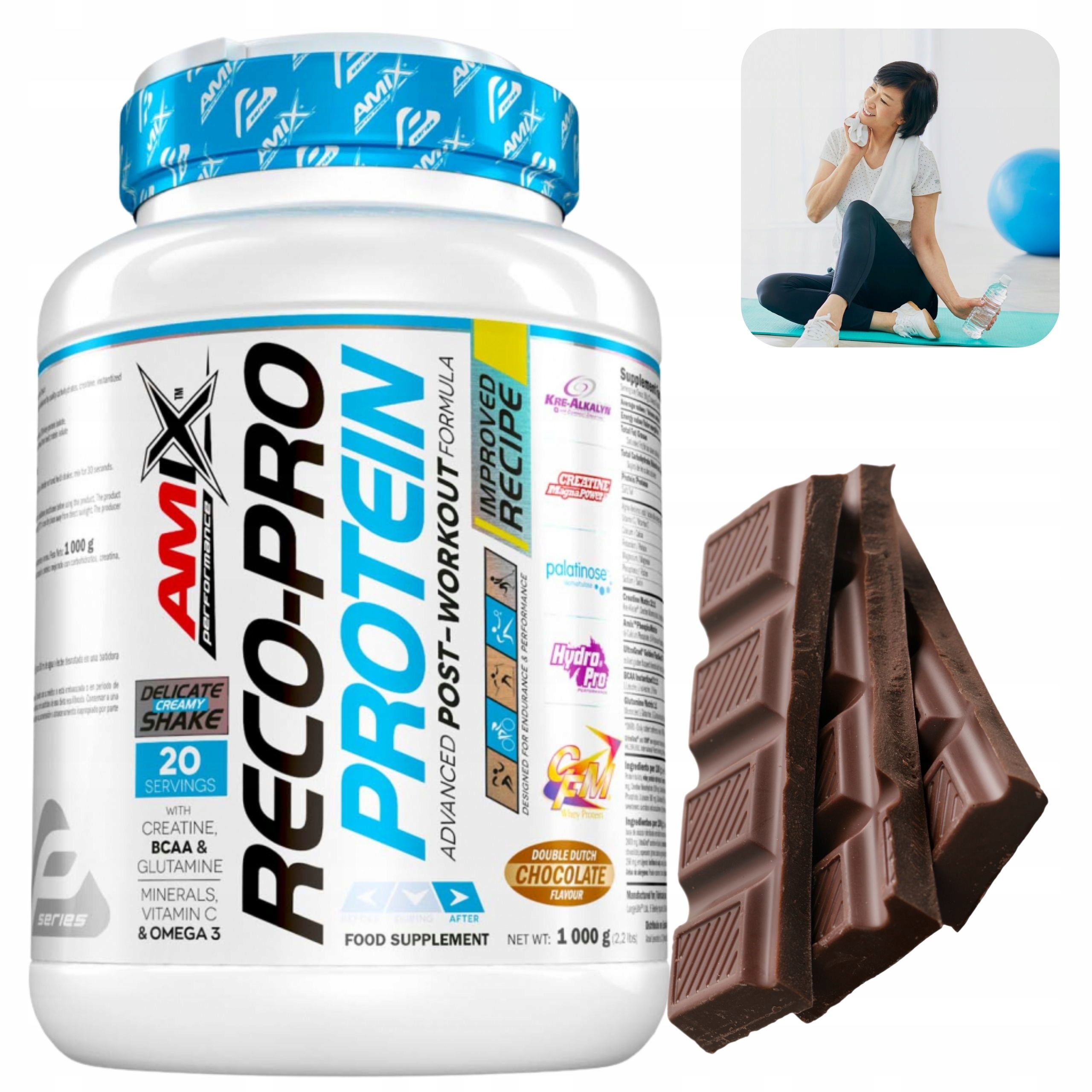 Amix Reco-pro Potréninkovka Elektrolyty Sacharidy Palatinose Mix Bílkovin