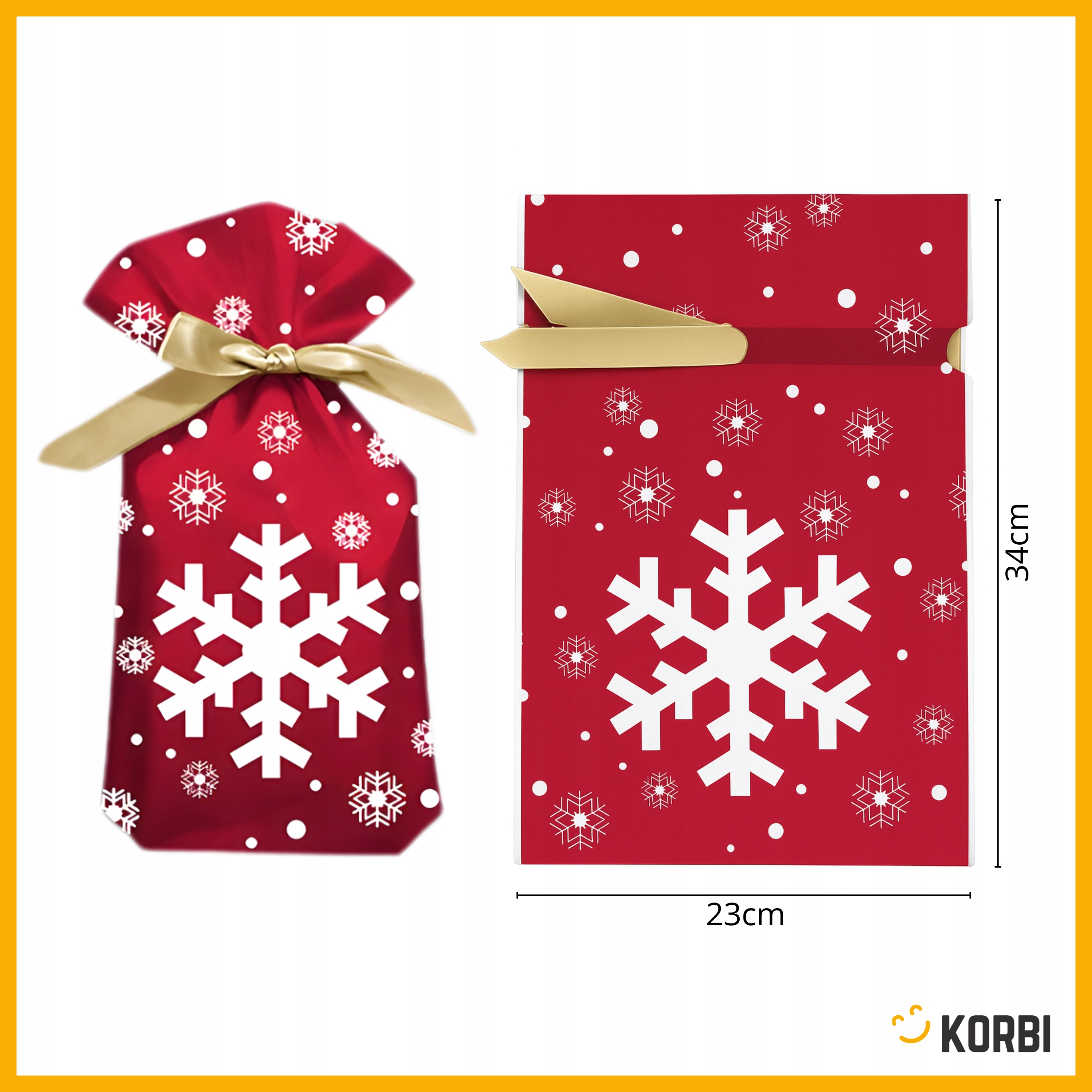 WORKI NA PREZENTY TOREBKI PREZENTOWE FOLIOWE ŚCIĄGANE RÓŻNE WZORY 6SZT Marka Korbi