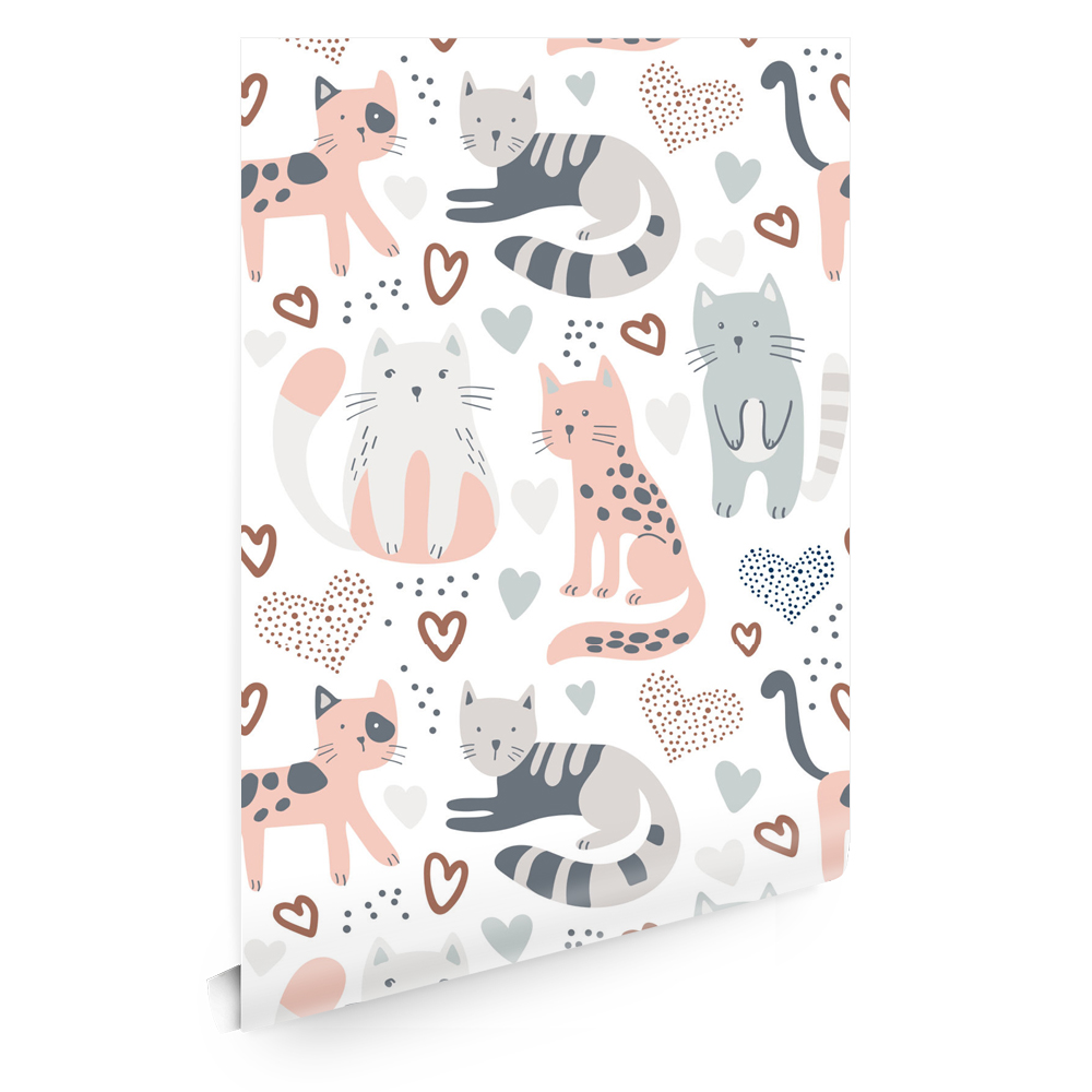 

Tapeta koty kotki dziecięca T0672