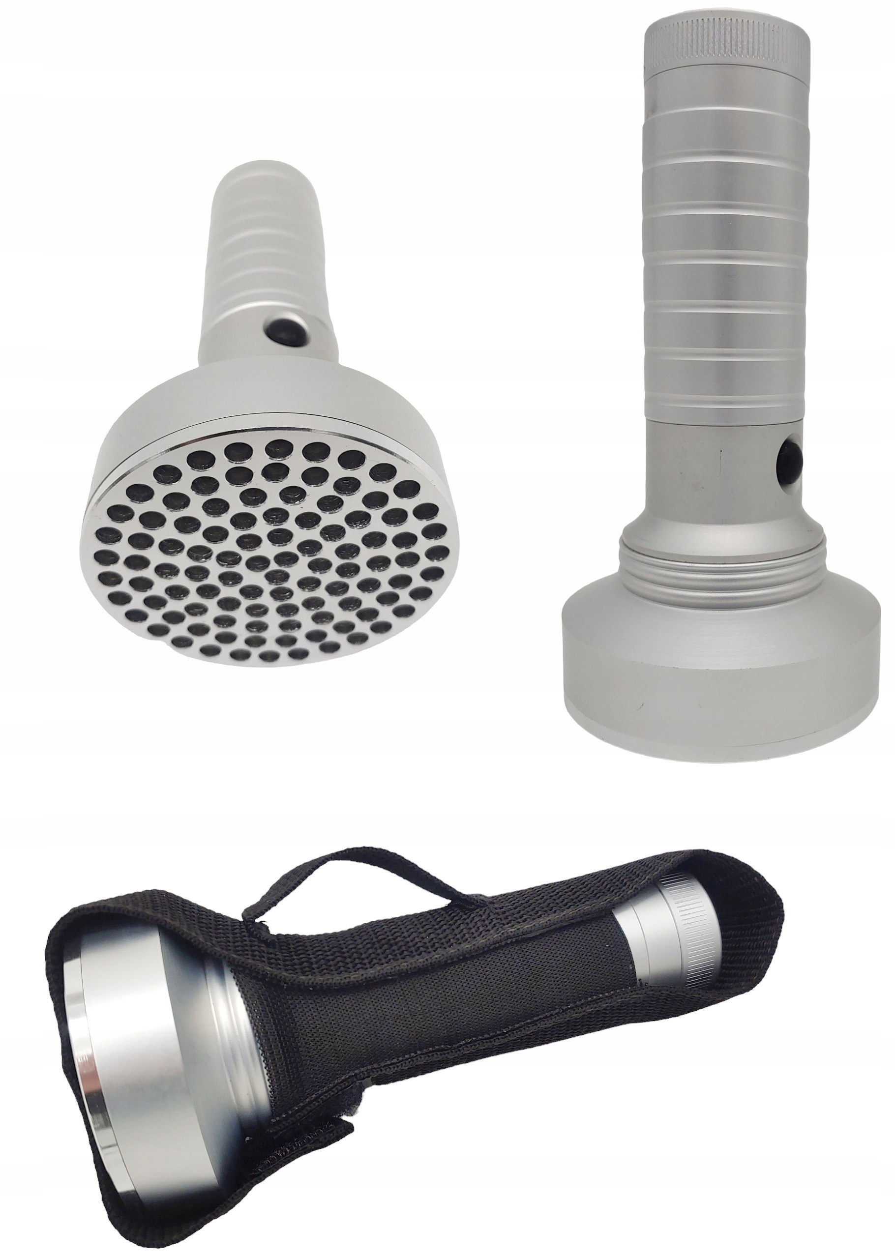 Latarka Mocna 100 Led 4xAA Wodoodporna 3 Tryby S.o.s.