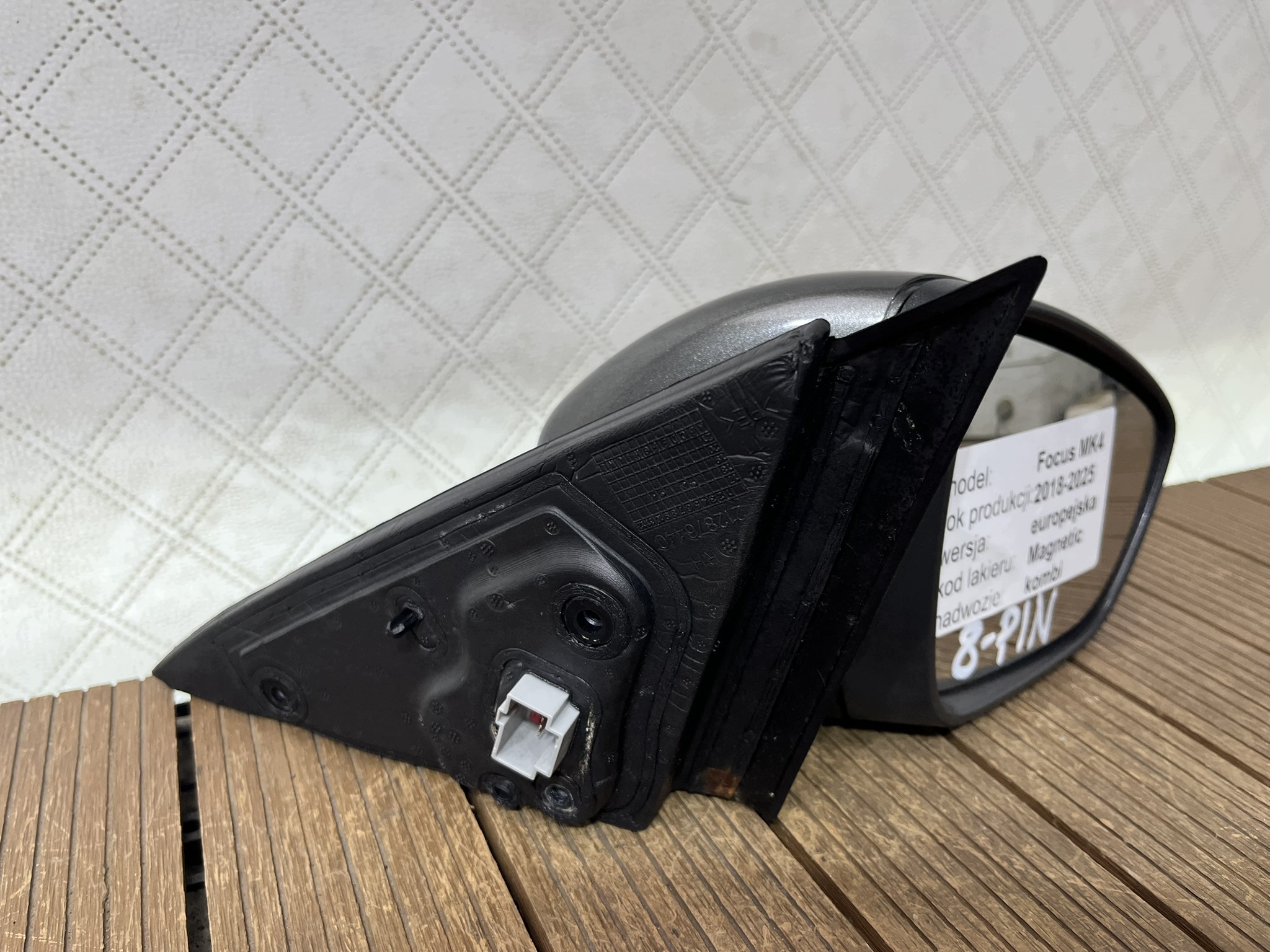FORD FOCUS MK4 18-22 mirror right 8-PIN colour ND MAGNETIC GREY OE