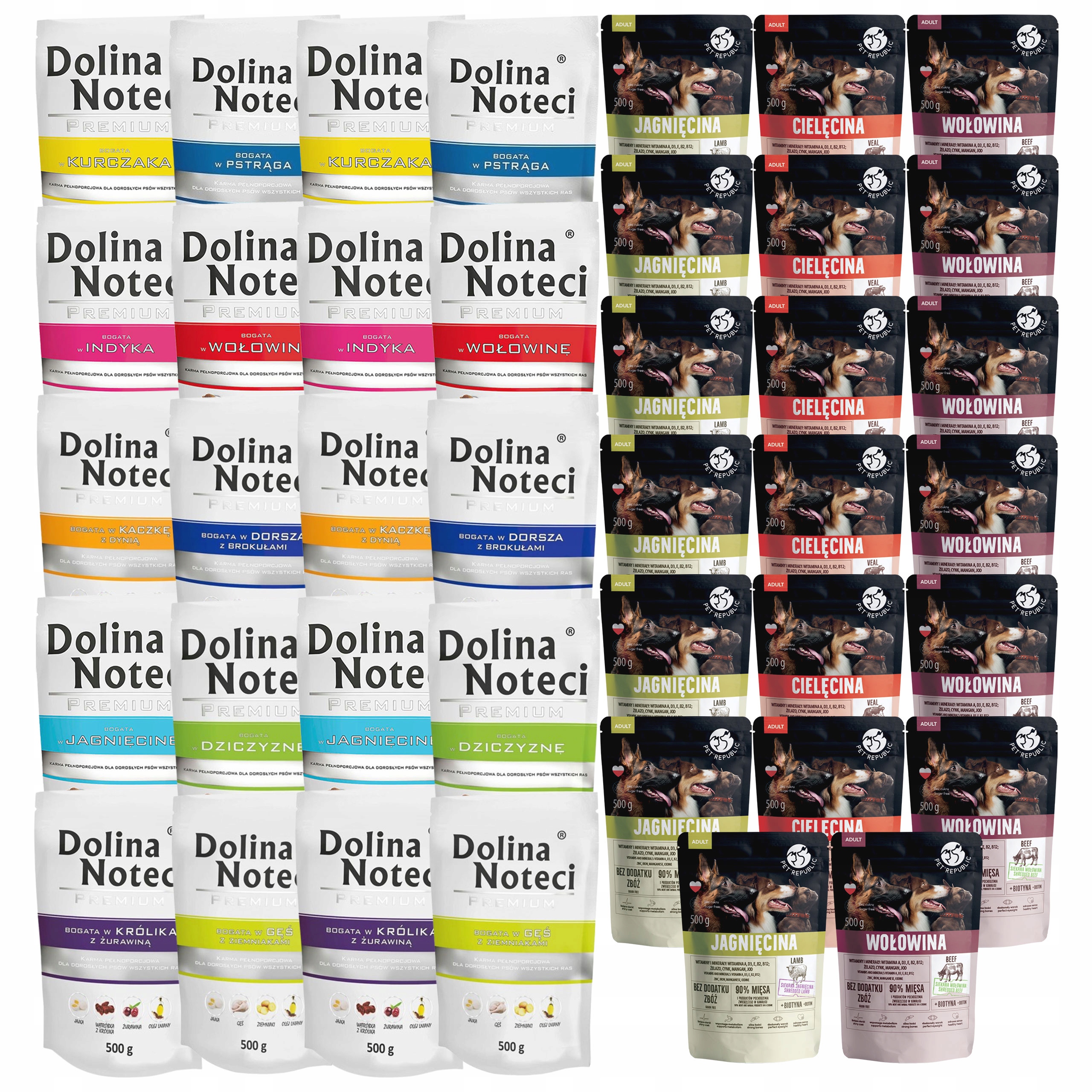 Dolina Noteci Pet Republic krmivo pro psy Mix Chutí 40 x 500 g